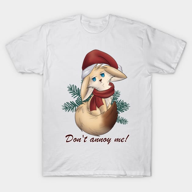 Christmas Fennec Fox Dont annoy me! Annoyed T-Shirt by Fennekfuchs